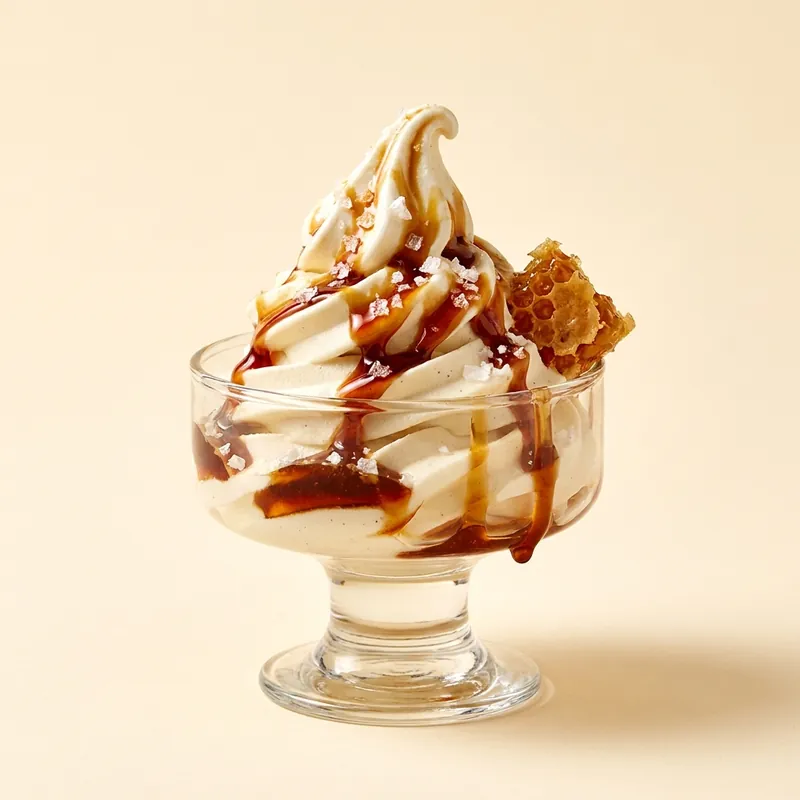 Burnt Honey & Sea Salt soft serve