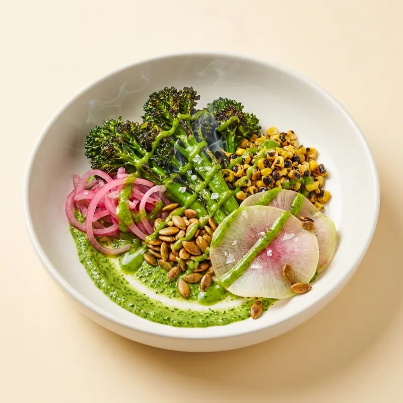 The Char Garden — charred vegetable salad