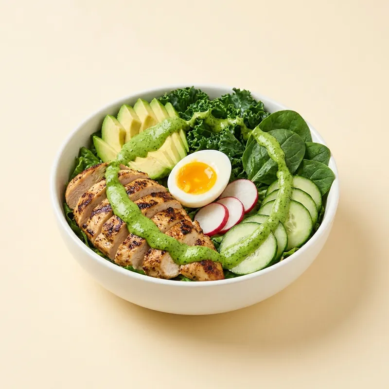 The Lean Machine — low-carb high-protein bowl
