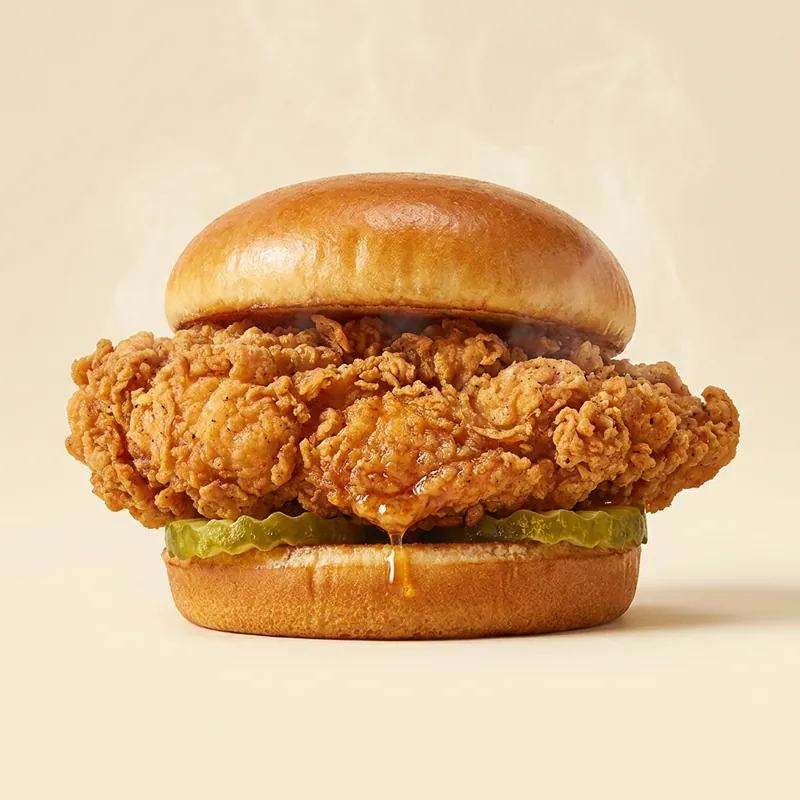 The Original Thiccwhich — a comically thick fried chicken sandwich